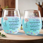 To My Daughter In Law, Stemless Wine Glass, Gift For Daughter In Law