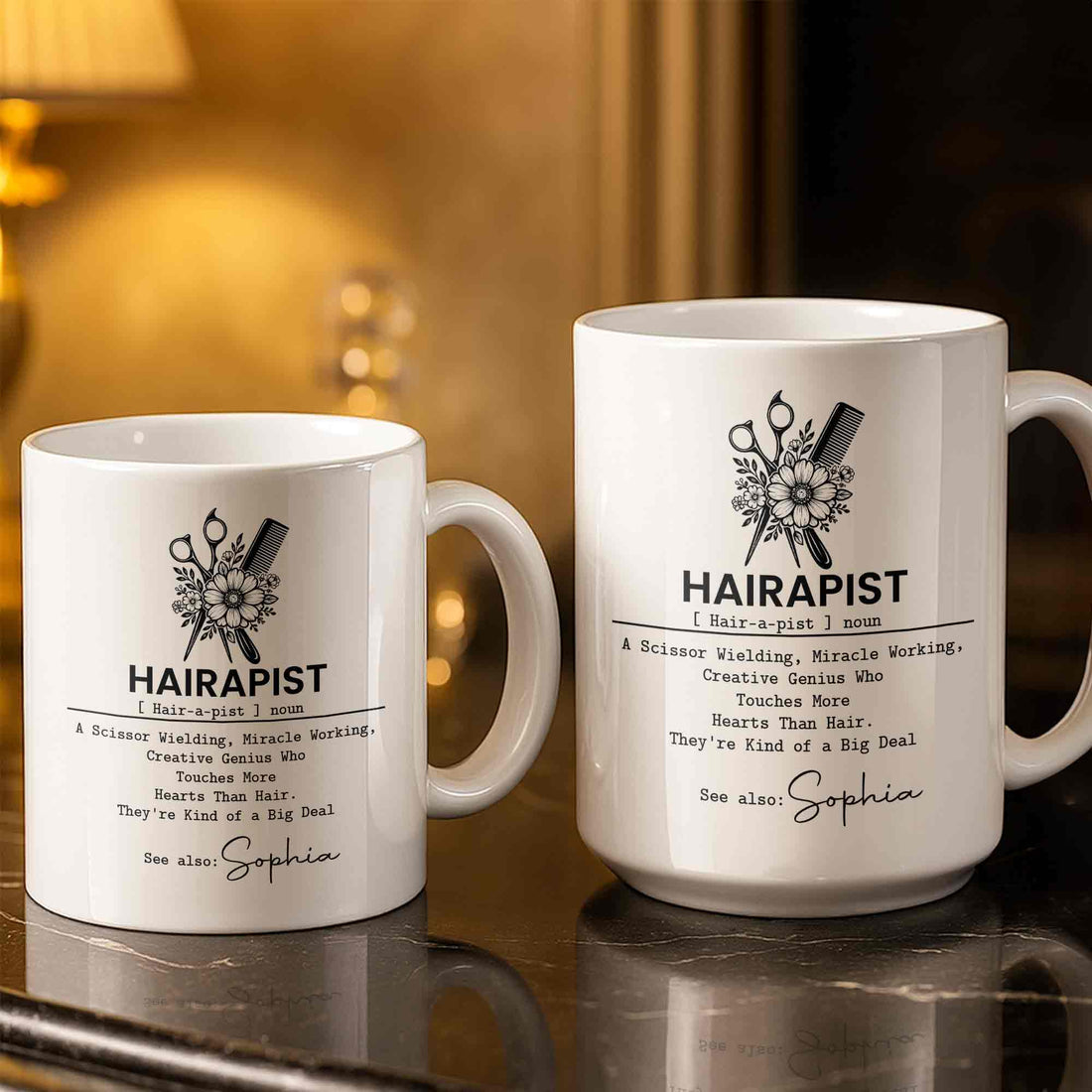Hairapist Miracle Working, Personalized Coffee Mug, Gift For Hair Stylist