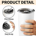 Golf Enthusiast Personalized Tumbler Featuring Clubs and Balls,Custom Stainless Steel Tumbler,Gift For Dad and Sports Lovers